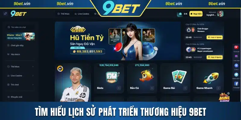 Tìm hiểu lịch sử phát triển thương hiệu 9BET